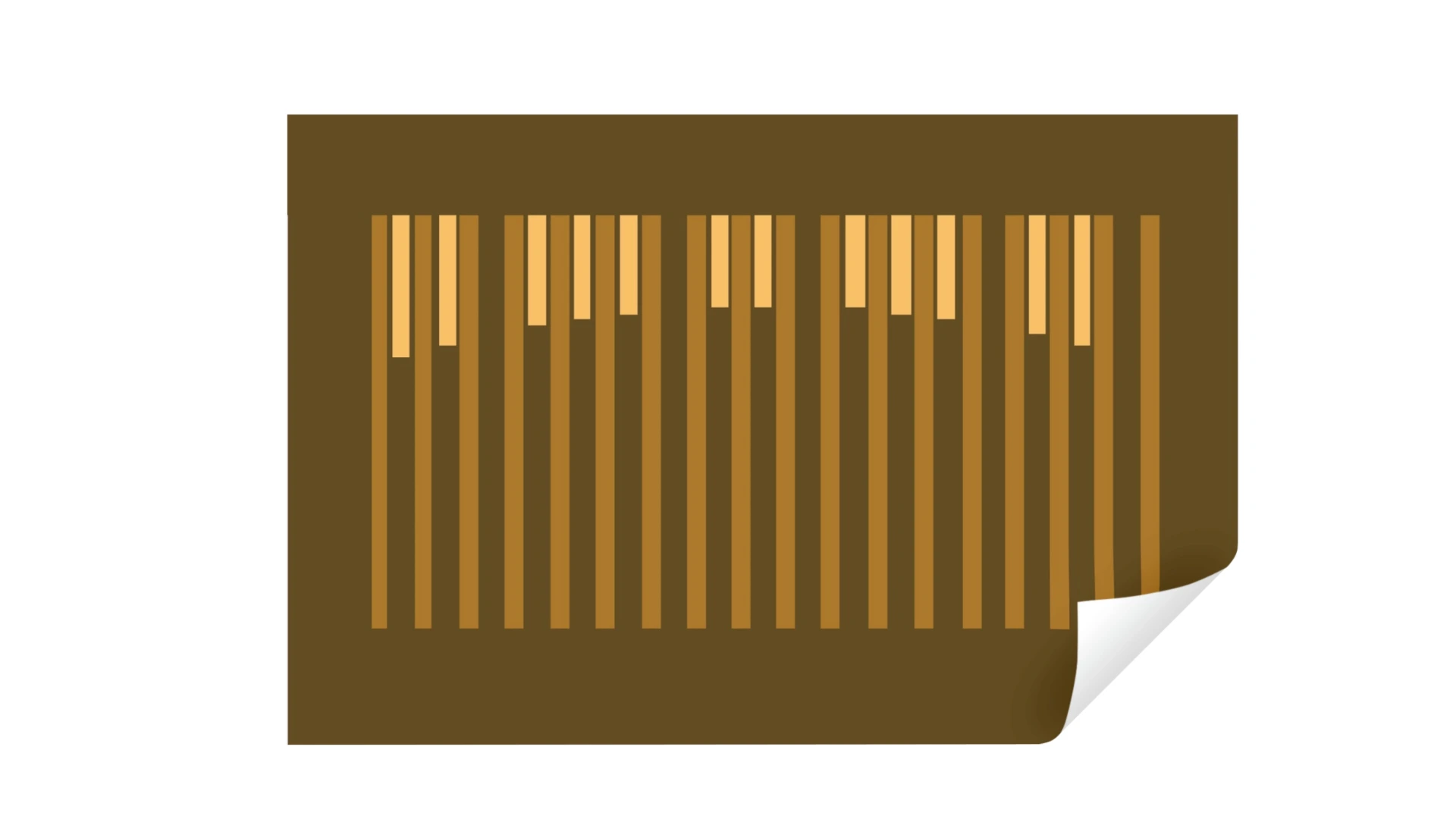 Printed organ pedalboard for practice